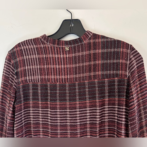 BILLY REID Plaid Italian Button Top Heritage Equestrian Academia Viscose Size XS - Picture 13 of 16